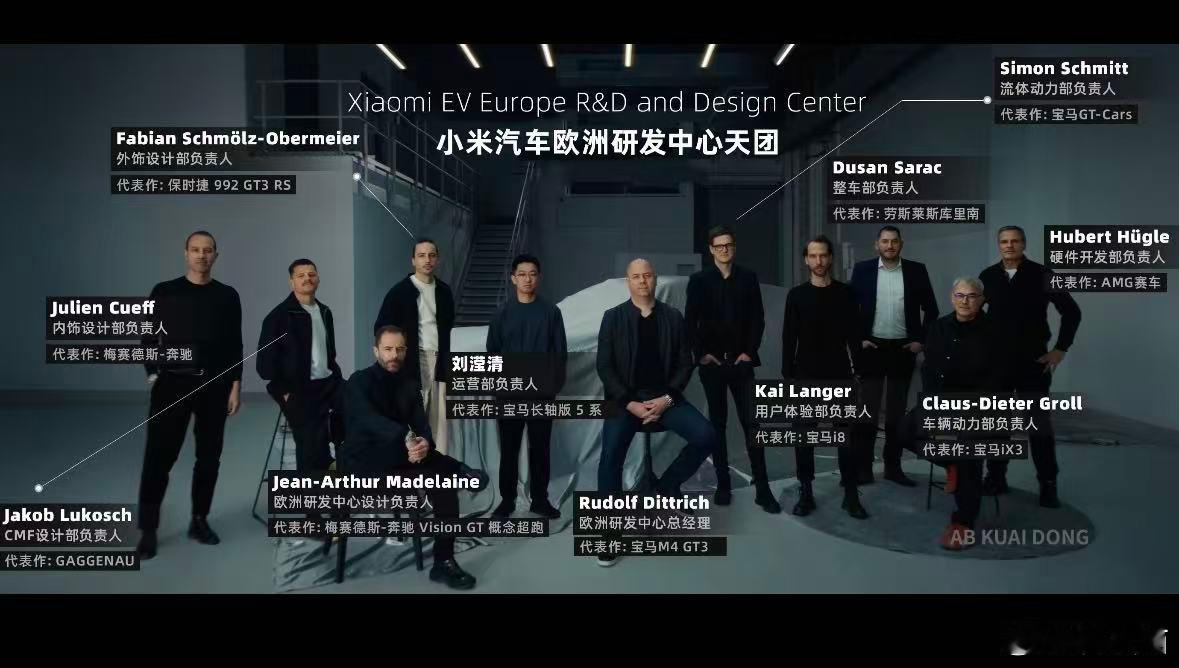 小米汽车欧洲研发中心工程师：原来都是在宝马，奔驰，保时捷，劳斯莱斯工作过的 