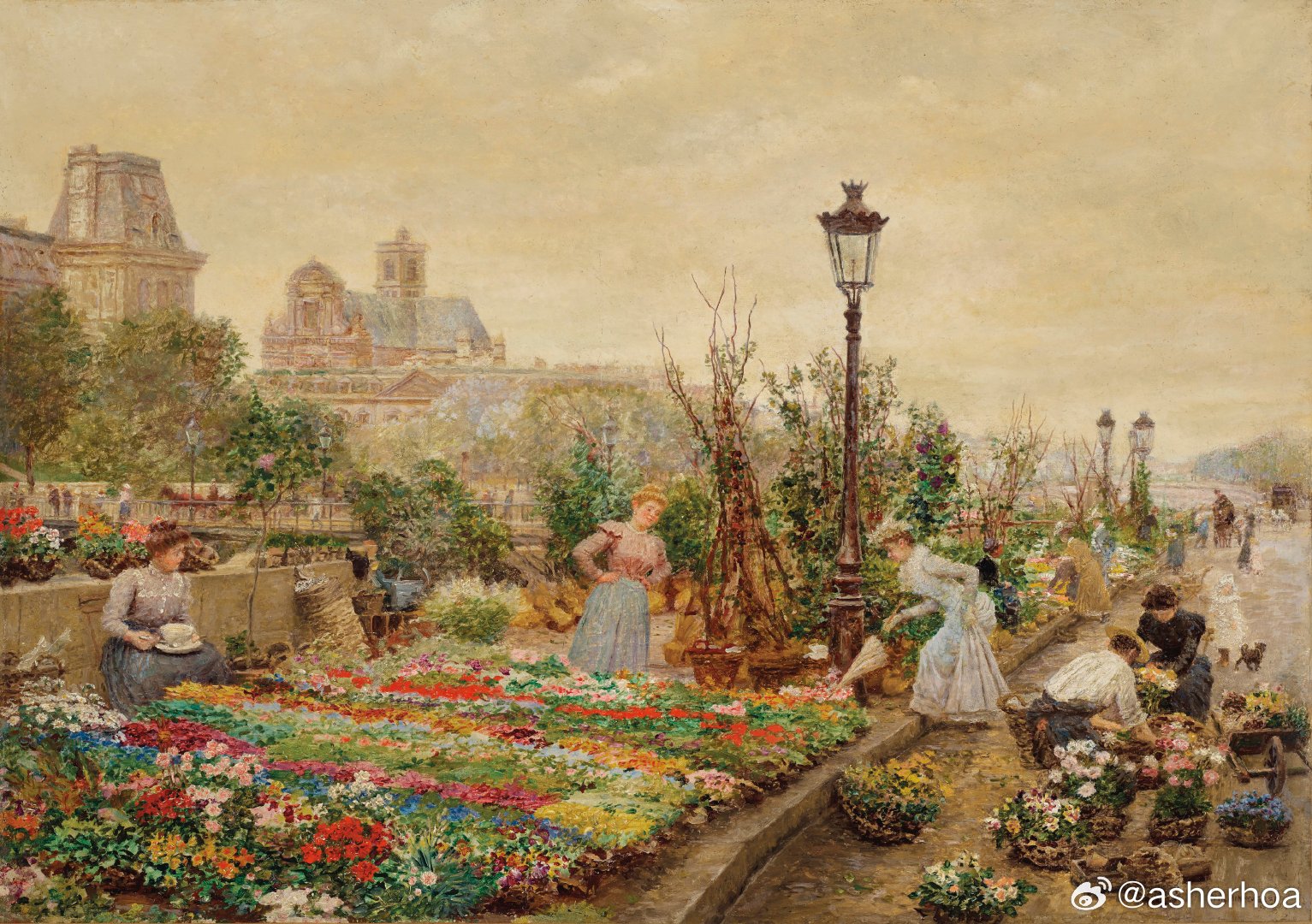 法国画家菲尔曼-吉拉尔（Firmin-Girard，1838-1931）1900