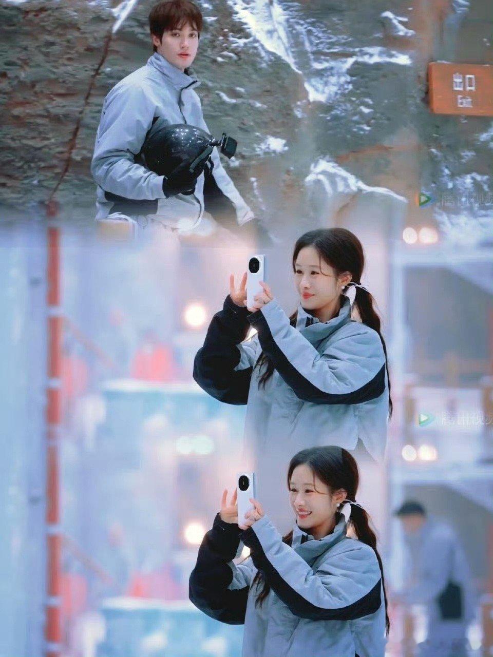 梁田爱人的眼睛是第八大洋 梁田的目光跟着胡允庭游走，从厨房忙碌的背影到雪地撒欢的
