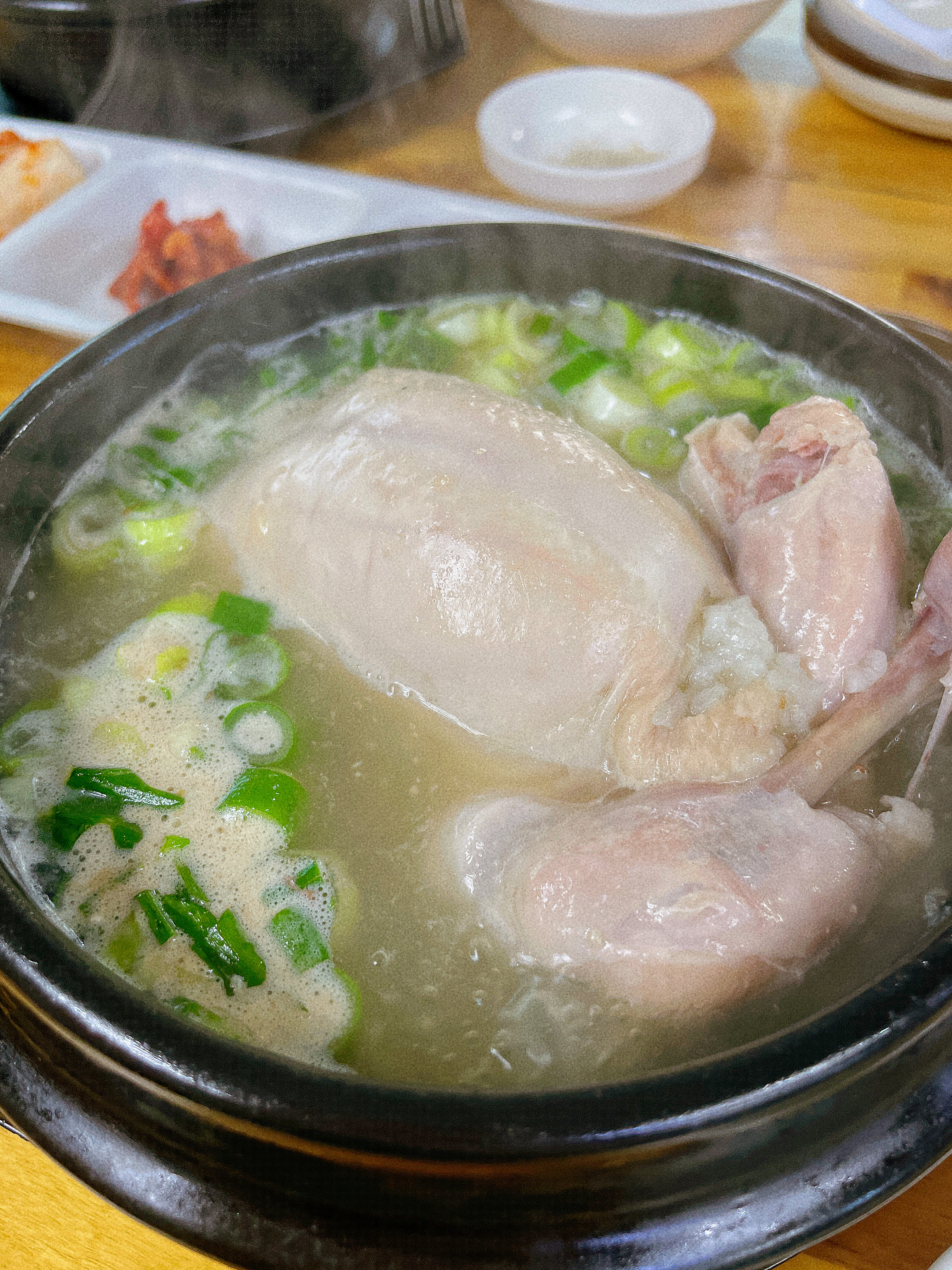 天气超好参鸡汤好喝  ​​​