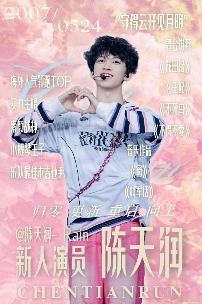 双重惊喜砸晕粉丝！陈天润成立个人工作室，同步官宣出演《向明月许愿》阿泰，首个影视