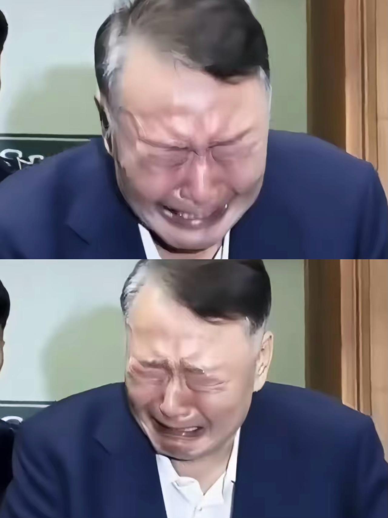 尹锡悦进去才几个月，再次受审已经变了个人样，两鬓斑白，憔悴不堪，庭审中更是哭的稀