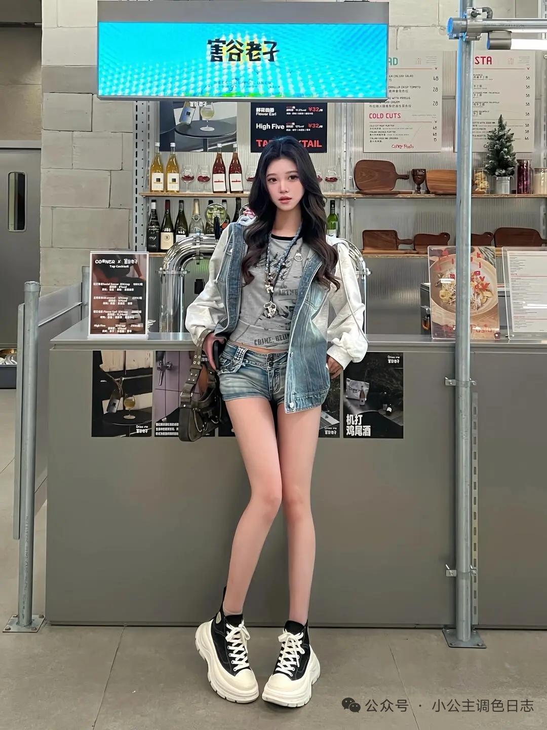 少女摄影|NO.0192期
酷酷的牛仔短裤
展现完美大长腿
你们对于时尚穿搭有何