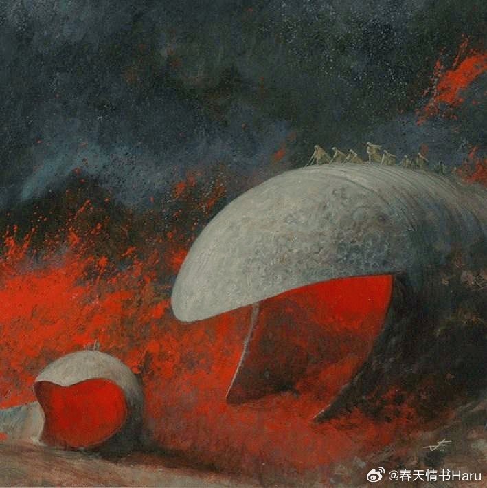 John Schoenherr 1978年为《沙丘》小说设计的插图，能看出来对后