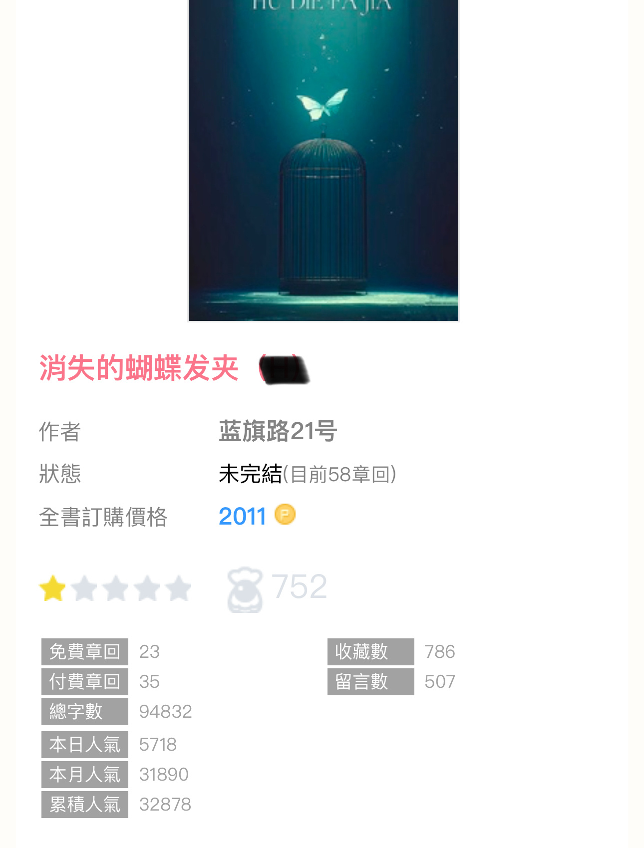 【编辑推荐】《消失的蝴蝶发夹》by蓝旗路21号🔸连载🔹现言／暗黑／全员疯批 