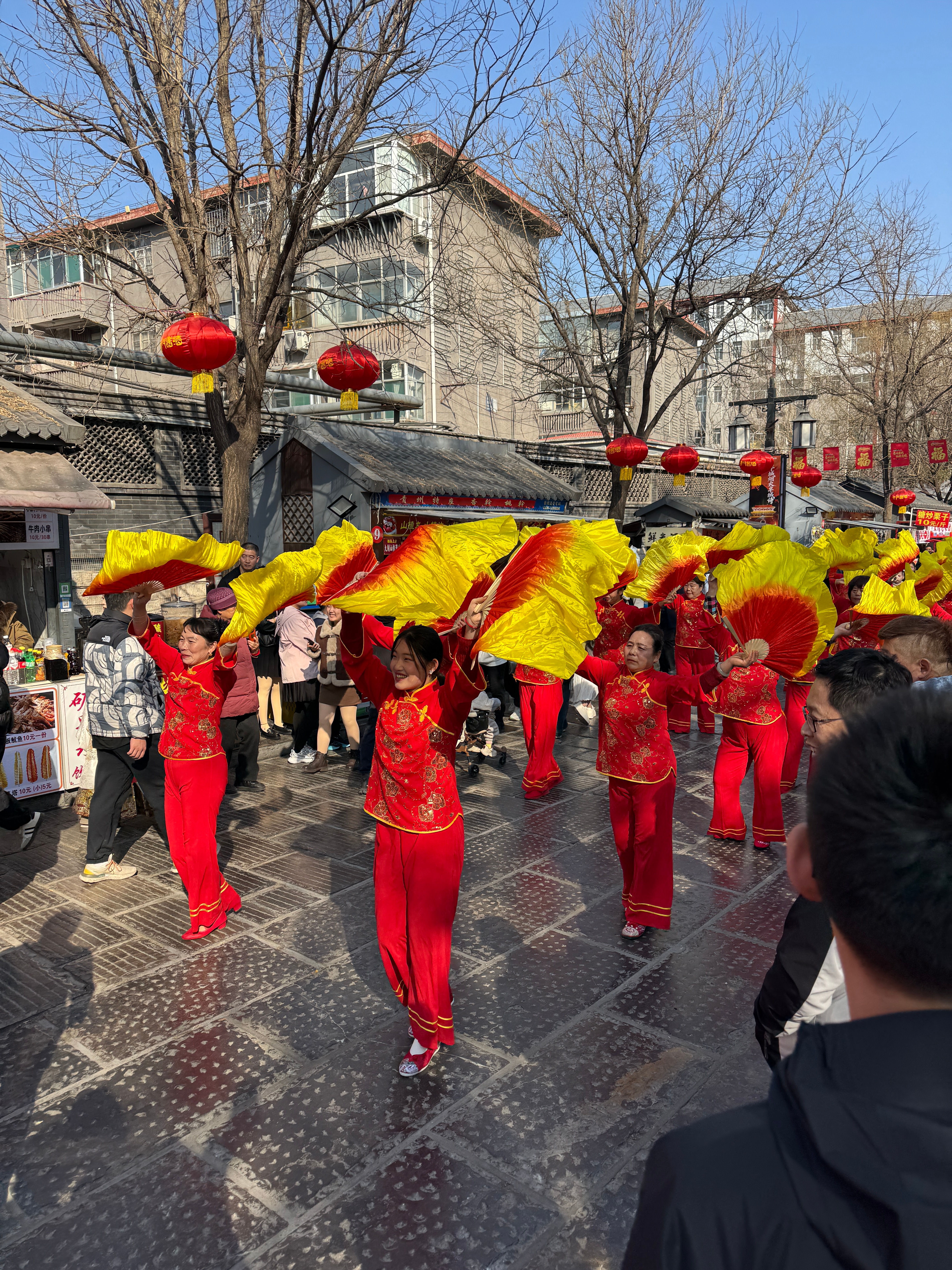 打卡山东青州。青州古城里的新年秧歌。 青州·青州古城