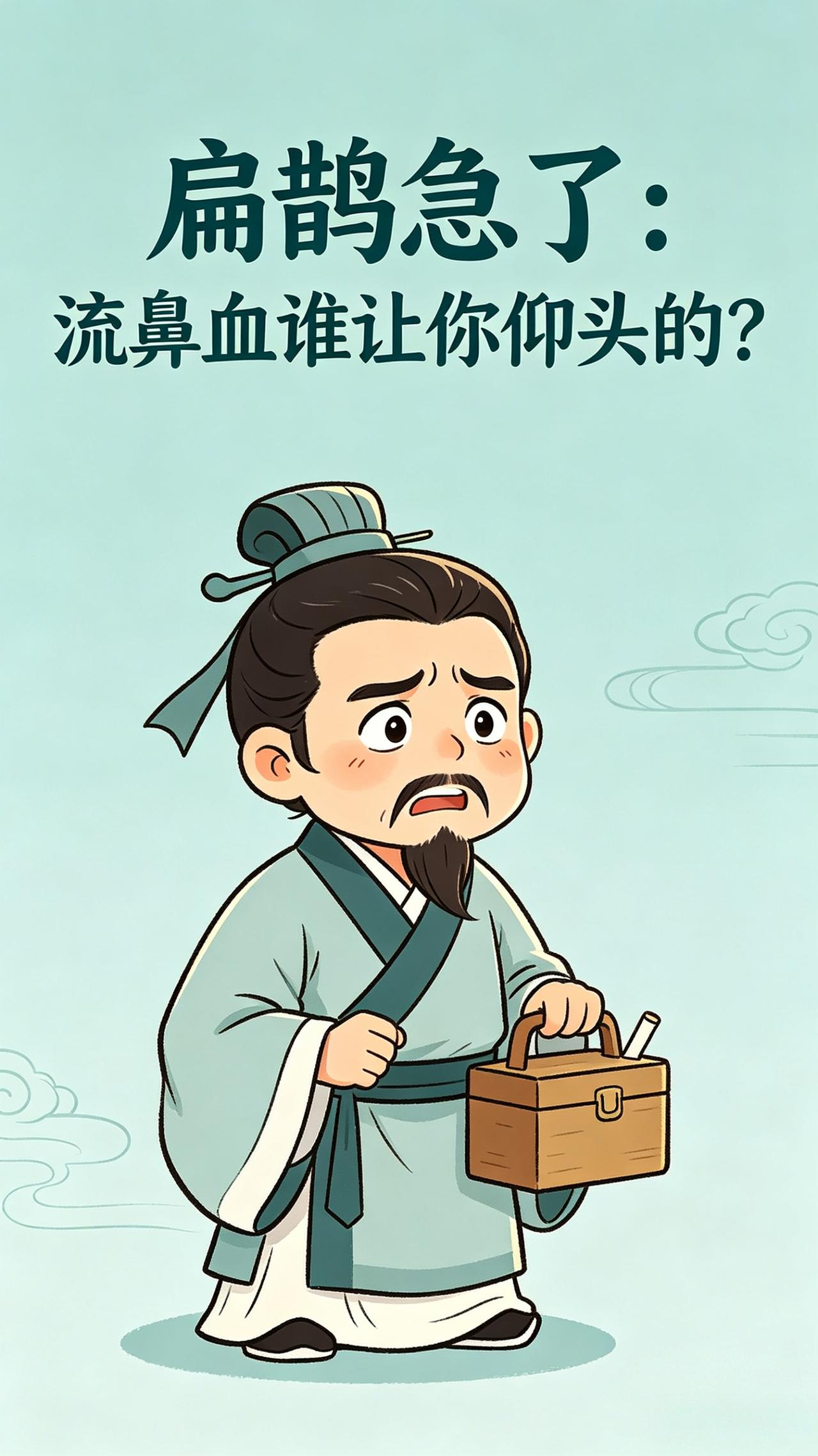 扁鹊：流鼻血仰头？千万别这么做！

大家好，我是扁鹊。
对，就是那个以前给蔡桓公