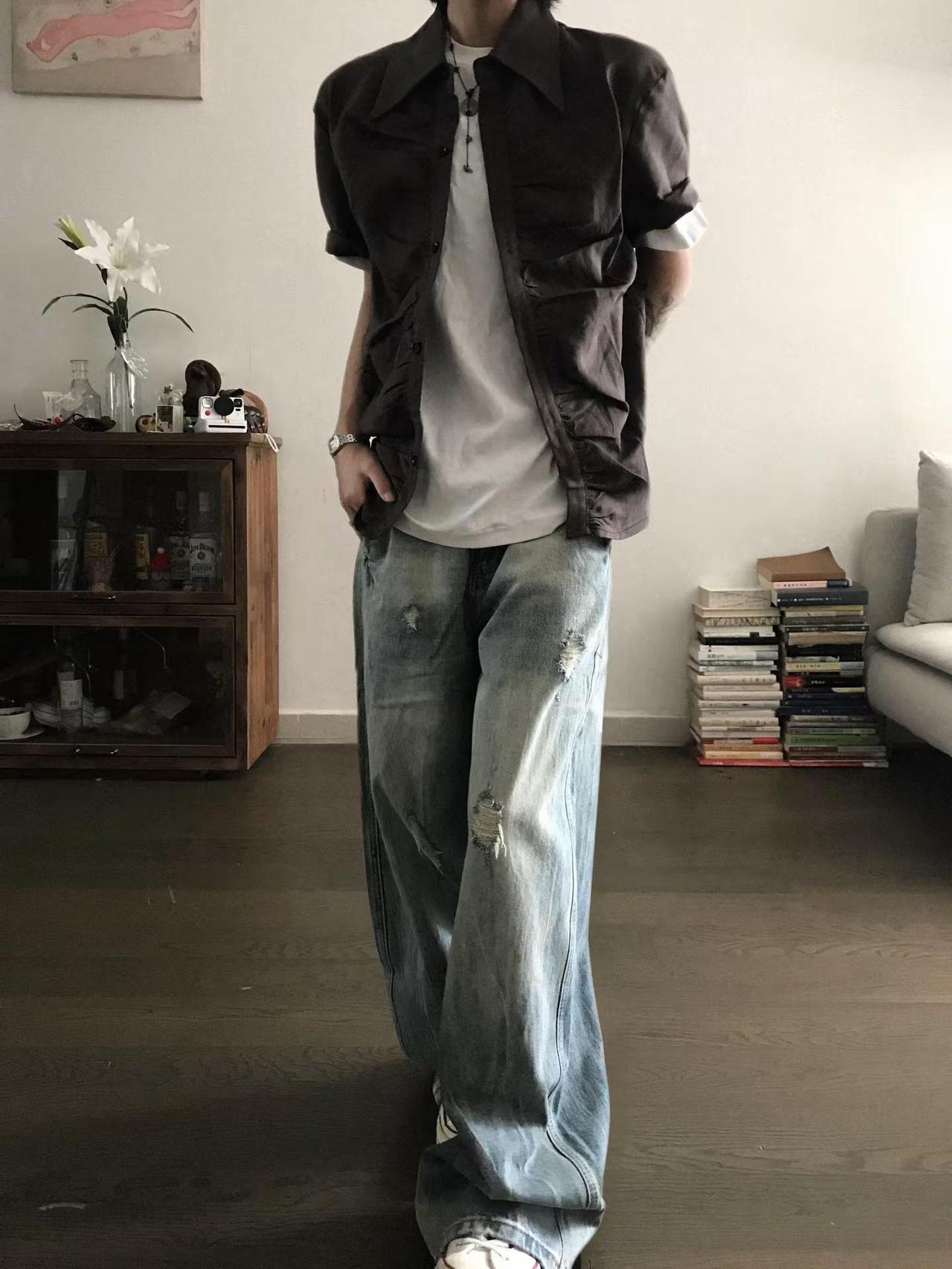淡淡的少年感。穿搭灵感 夏季穿搭 中性风 交出你的极简穿搭