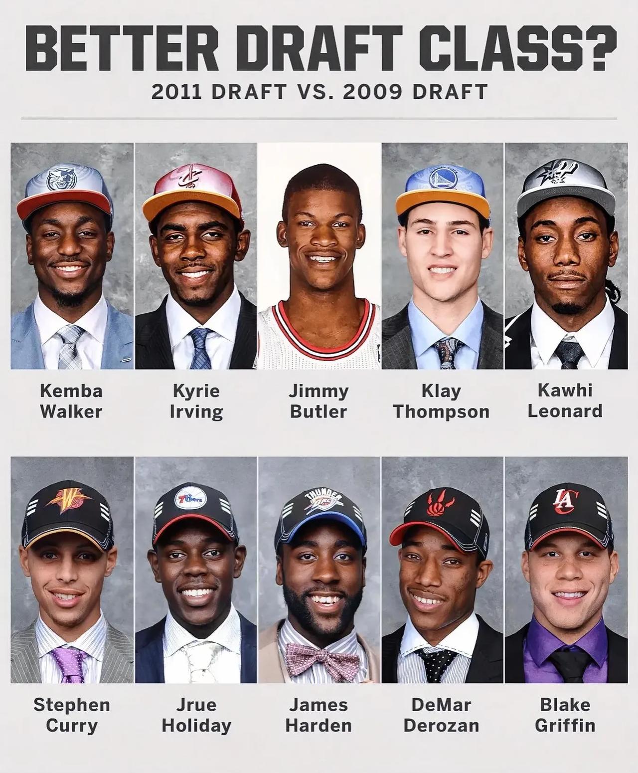 NBA2011届新秀和2009届新秀相比，哪一届更成功呢？

2011届新秀代表