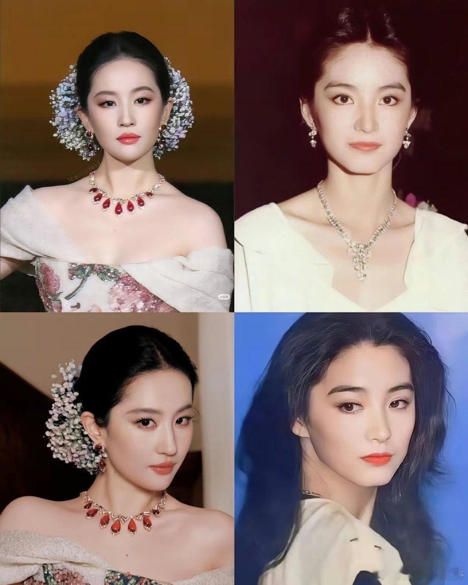 林青霞的脸，是刀刻出来的江湖。刘亦菲的眉眼，是风吹不动的仙气。一个演东方不败，不