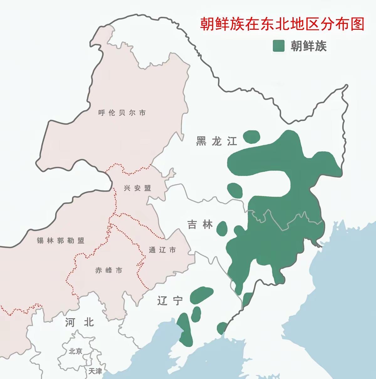 我国朝鲜族是典型的跨境少数民族，整体呈现集中在东北、沿边聚居、全国散居的分布特点