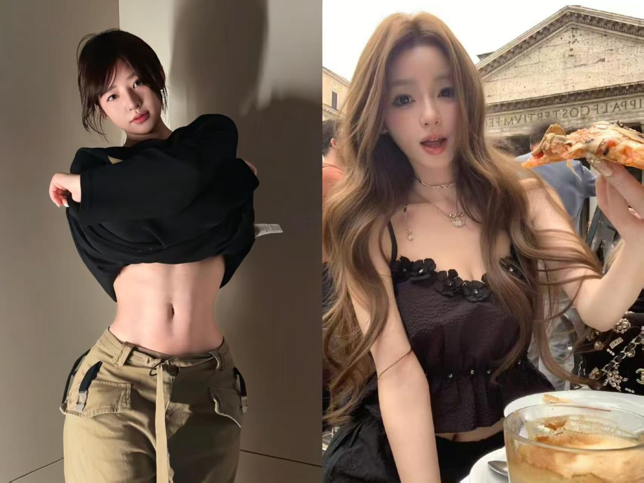 黄一鸣爆料懒懒整容，前任和现任要开撕了？
左边是黄一鸣，右边是懒懒。
左边是王思