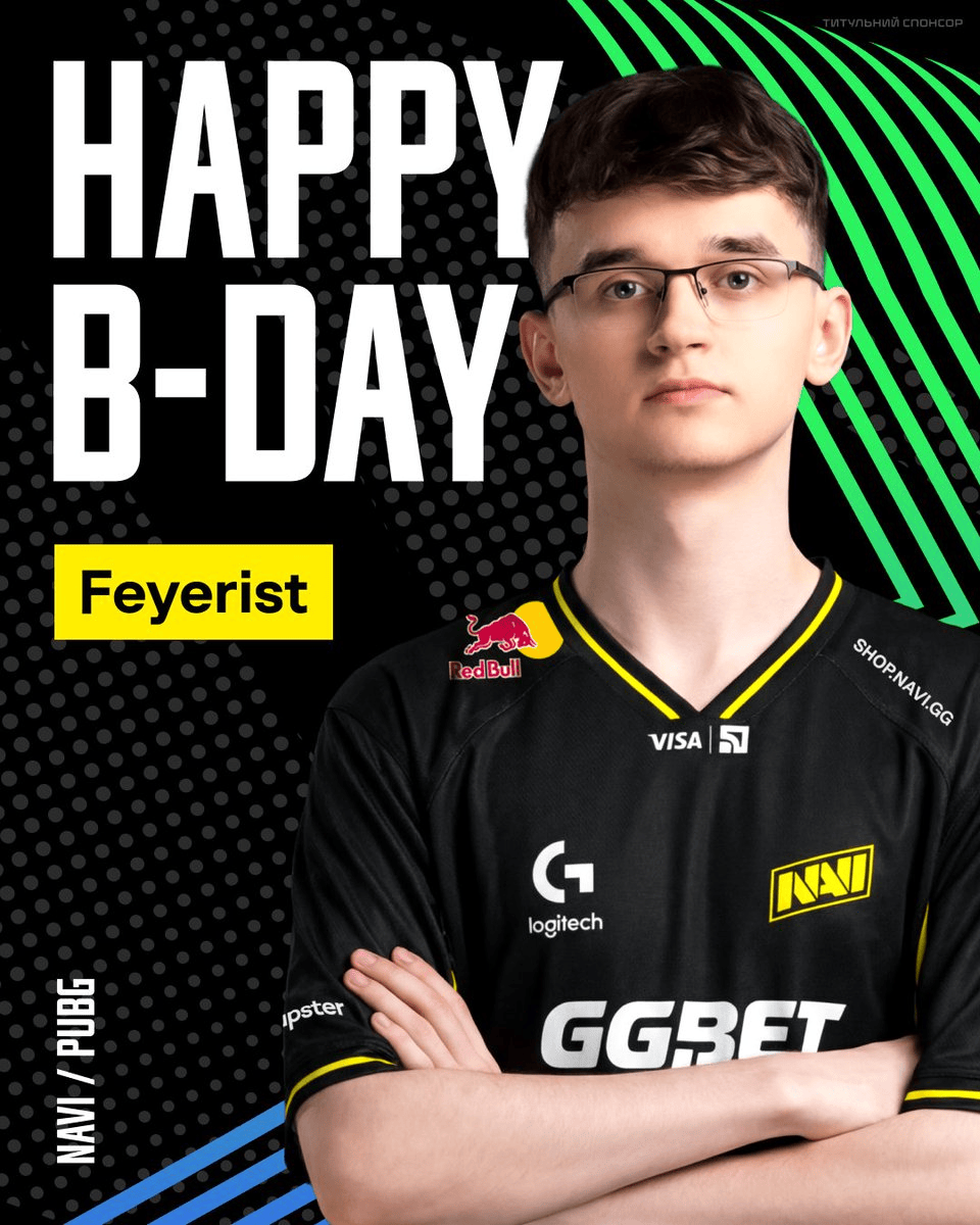 NAVI战队社媒更新：祝Feyerist22岁生日快乐