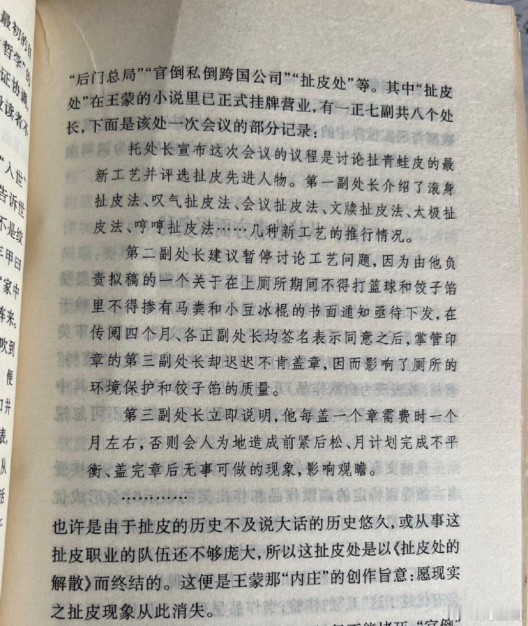 王蒙的“扯皮处” ​​​