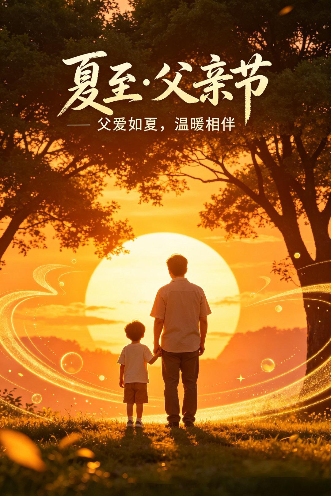 父亲节夏至今天是父亲节，也是夏至日父爱如夏，炙热坚韧，犹如骄阳宽厚护荫，给与勇气