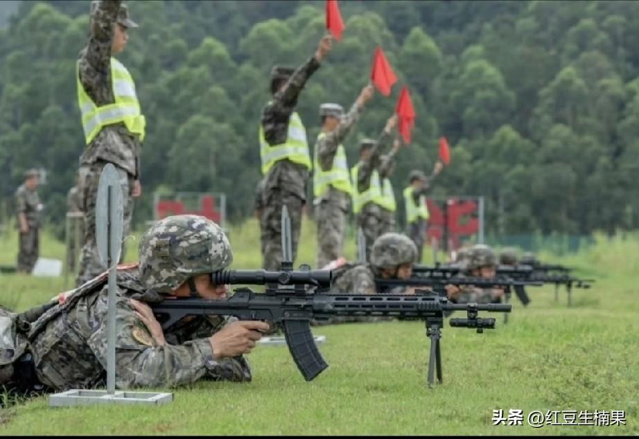这应该是191精确射击步枪吧！奇怪的是枪口下方装个小手电筒干什么，是激光吗？
就
