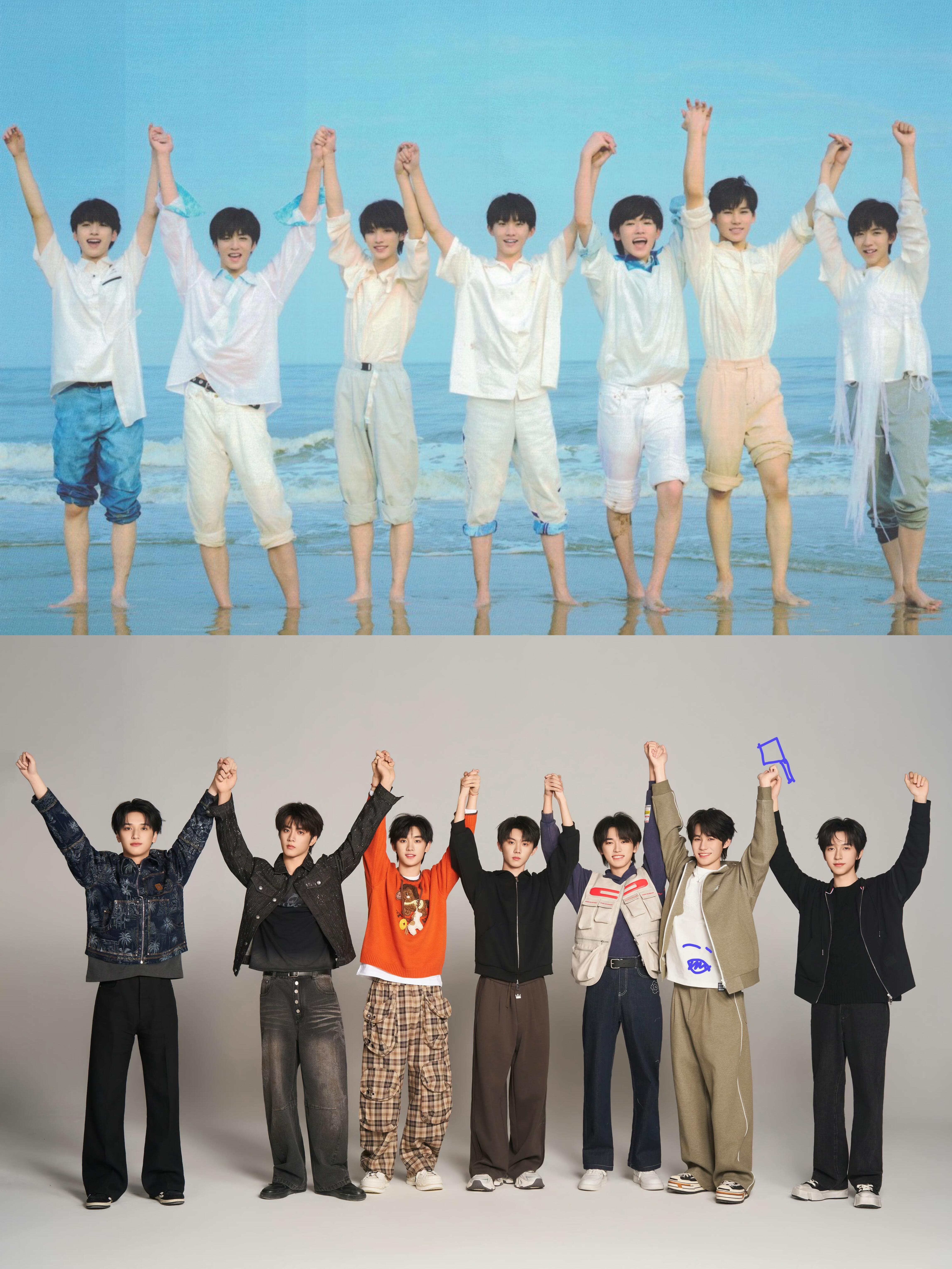 时代少年团复刻早期经典照片 一模一样 好用心 马嘉祺 丁程鑫 宋亚轩 刘耀文 张