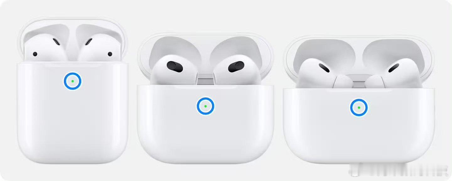 在苹果 iOS 26 中，细分了 AirPods 充电盒指示灯，绿色代表已充满，