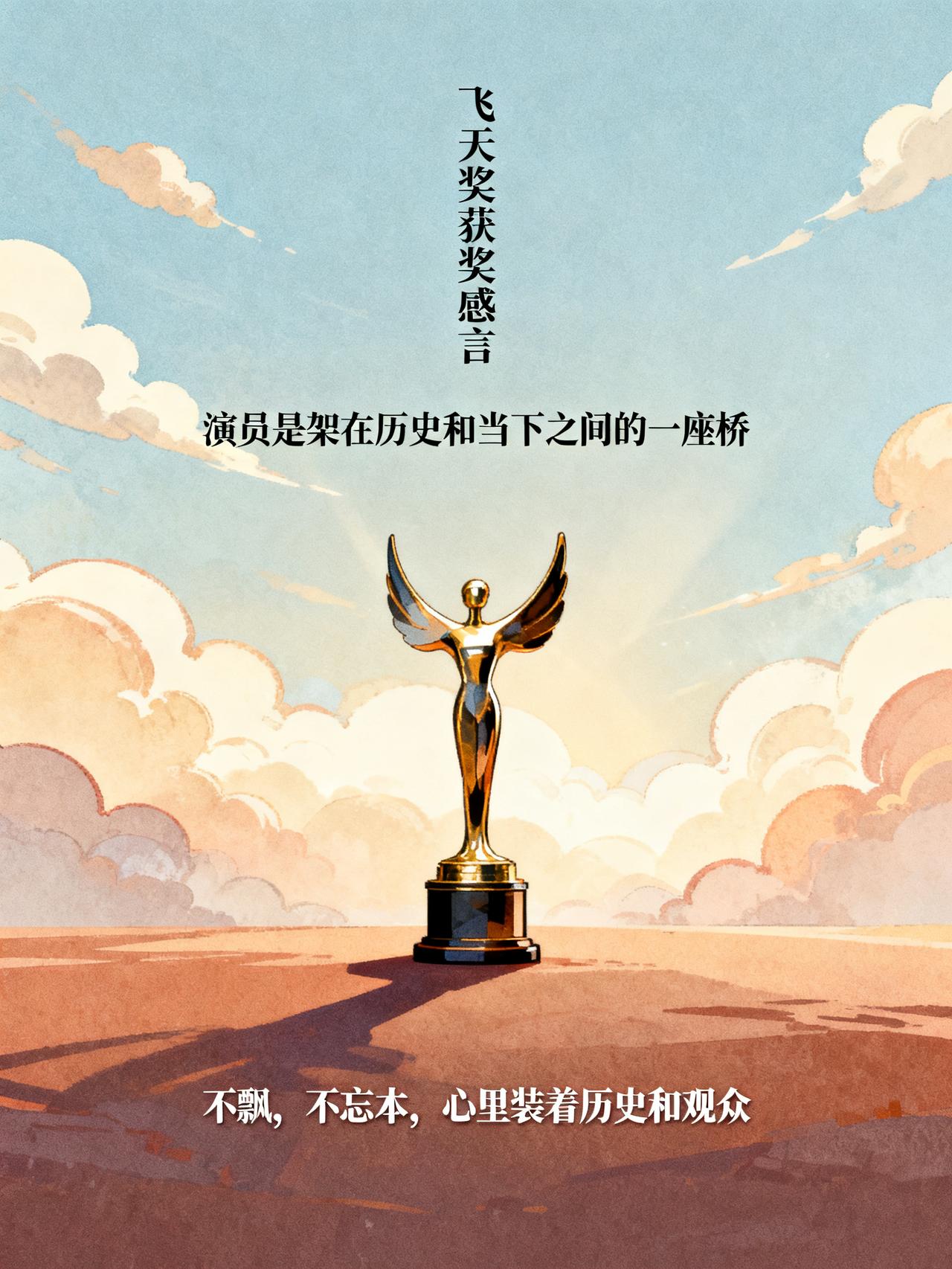 于和伟获飞天奖发表感言，称奖是美丽逗号
这绝对是本届飞天奖最戳人的一段获奖发言，