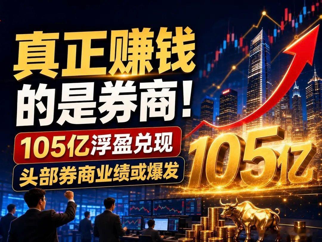 105亿账面浮盈待兑现！科创牛市红利落地，头部券商业绩有望迎来爆发行情本轮科技主