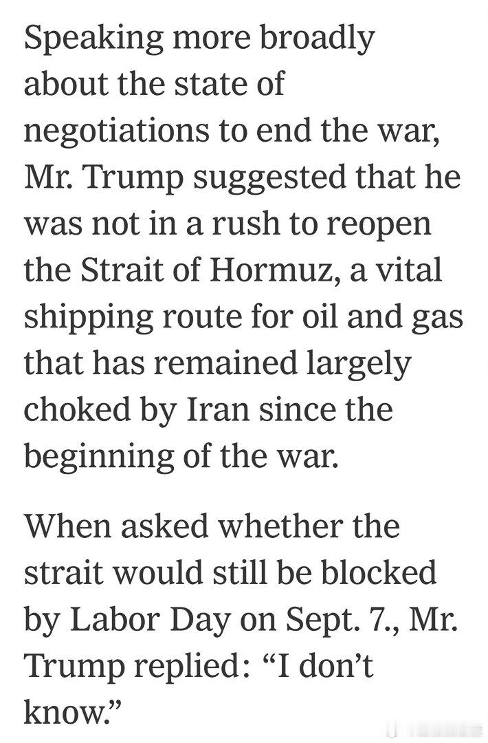 Trump：我和内塔打电话时，确实骂他“疯了”…我希望能和伊朗最高领袖见面…我不