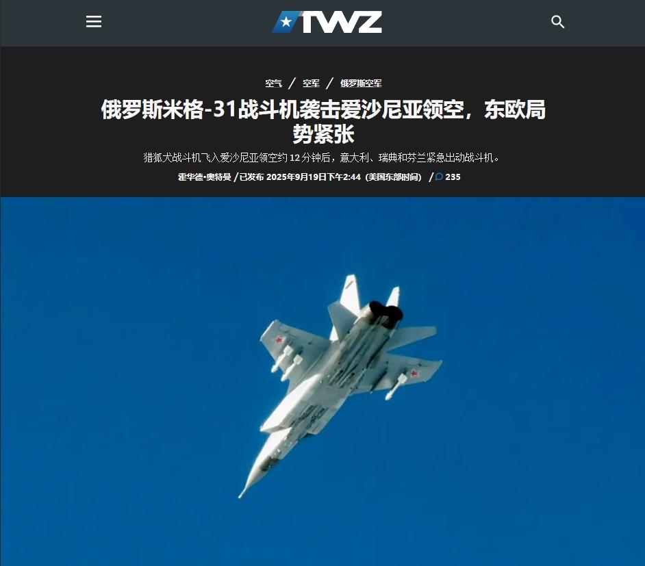3架俄军战机闯北约领空，立陶宛防长暗示：再来就击落
 
俄罗斯飞机又闯进北约国家