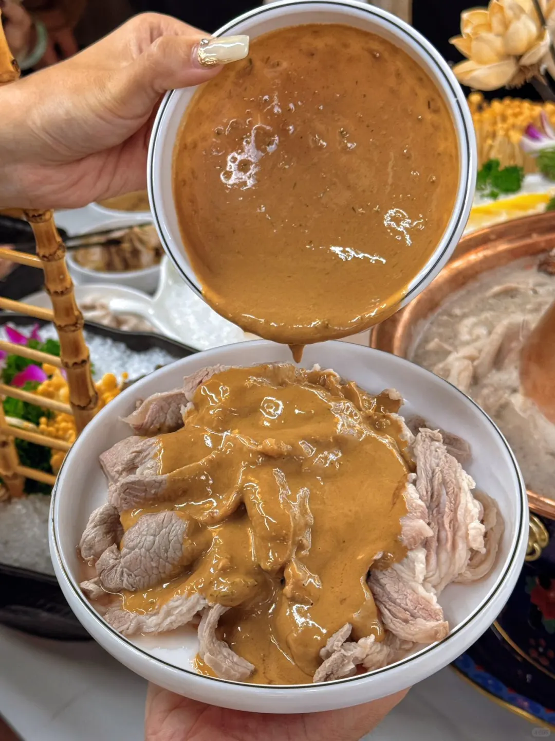 一键入冬！！地道天津铜锅涮肉不吃后悔…