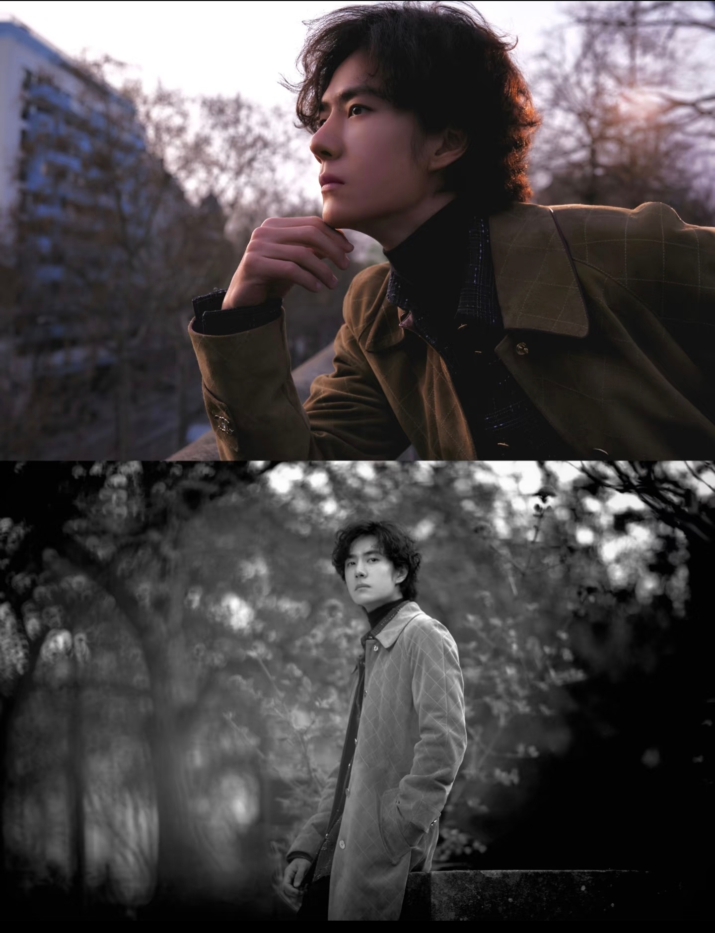 王一博米色麂皮大衣王一博今天是香奈儿复古骑士，风格驾驭的恰到好处。CHANEL香