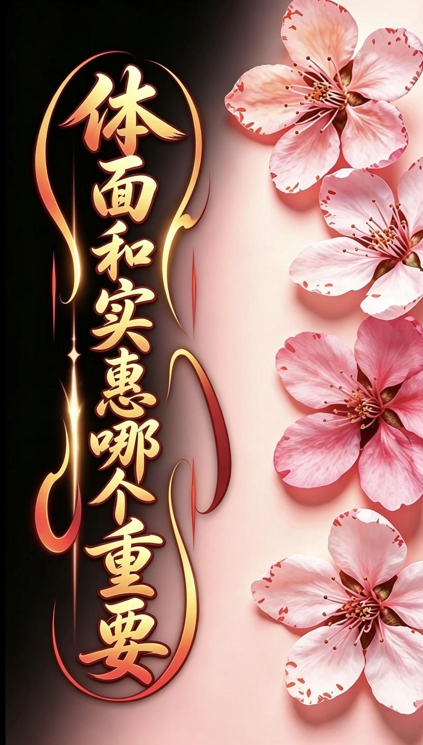 一句话结论：
穷时实惠优先，富时体面优先；
对外讲体面，对内讲实惠。

什么时候