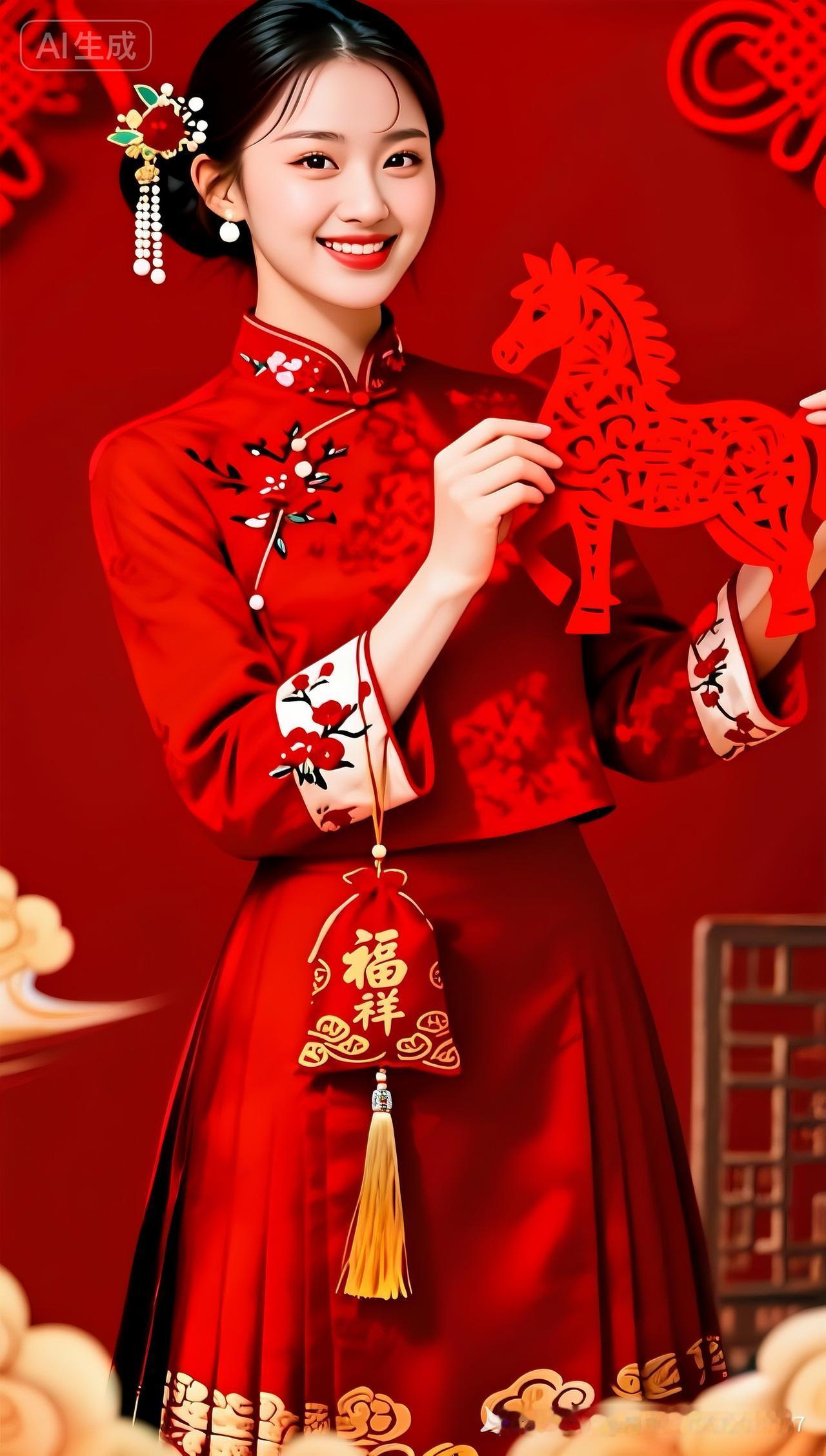 喜庆中国风，福气满满的新娘💃🏻💃🏻💃🏻