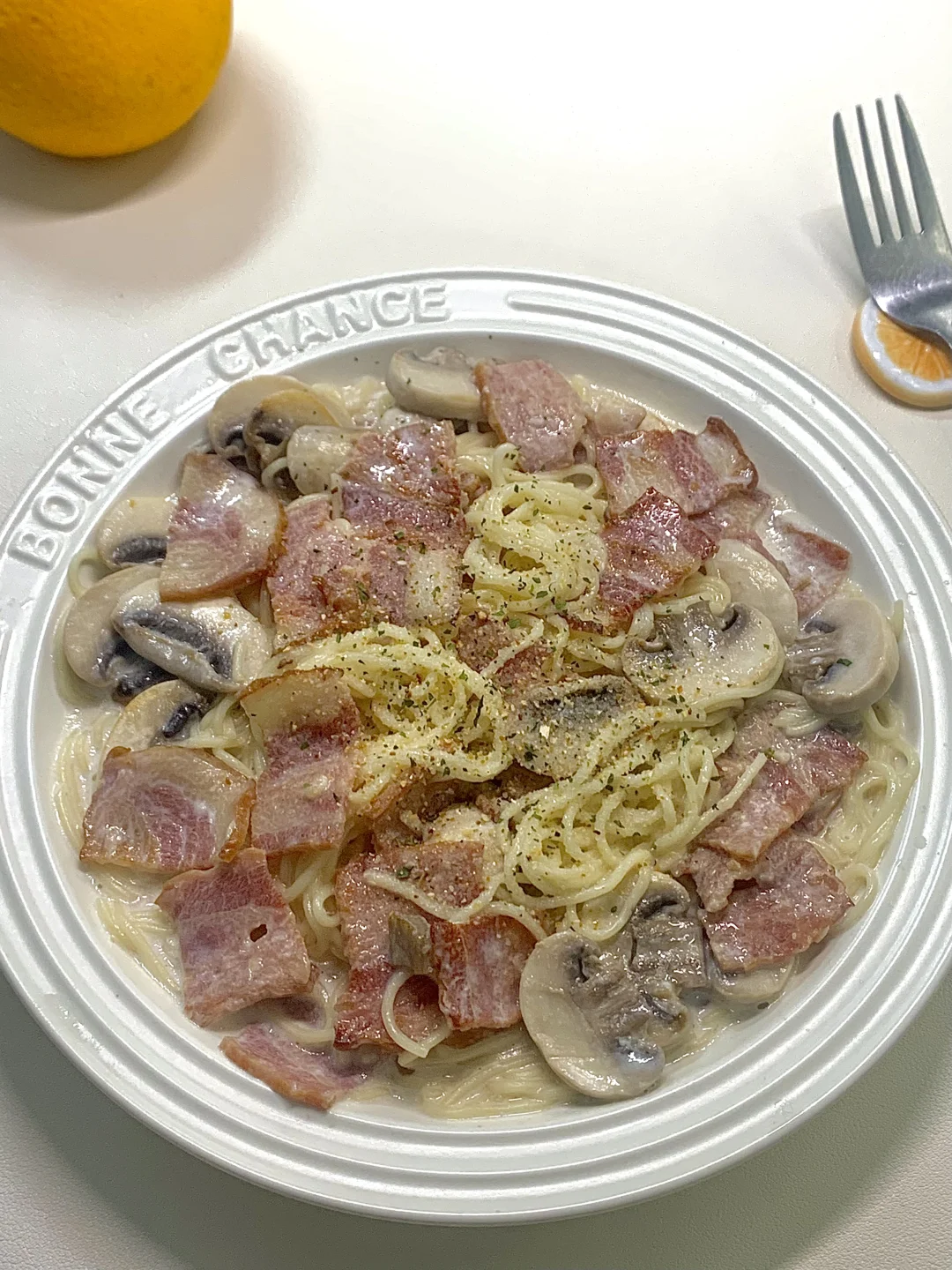 低卡版蒜香奶油蘑菇意面‼️奶香浓郁巨好吃！