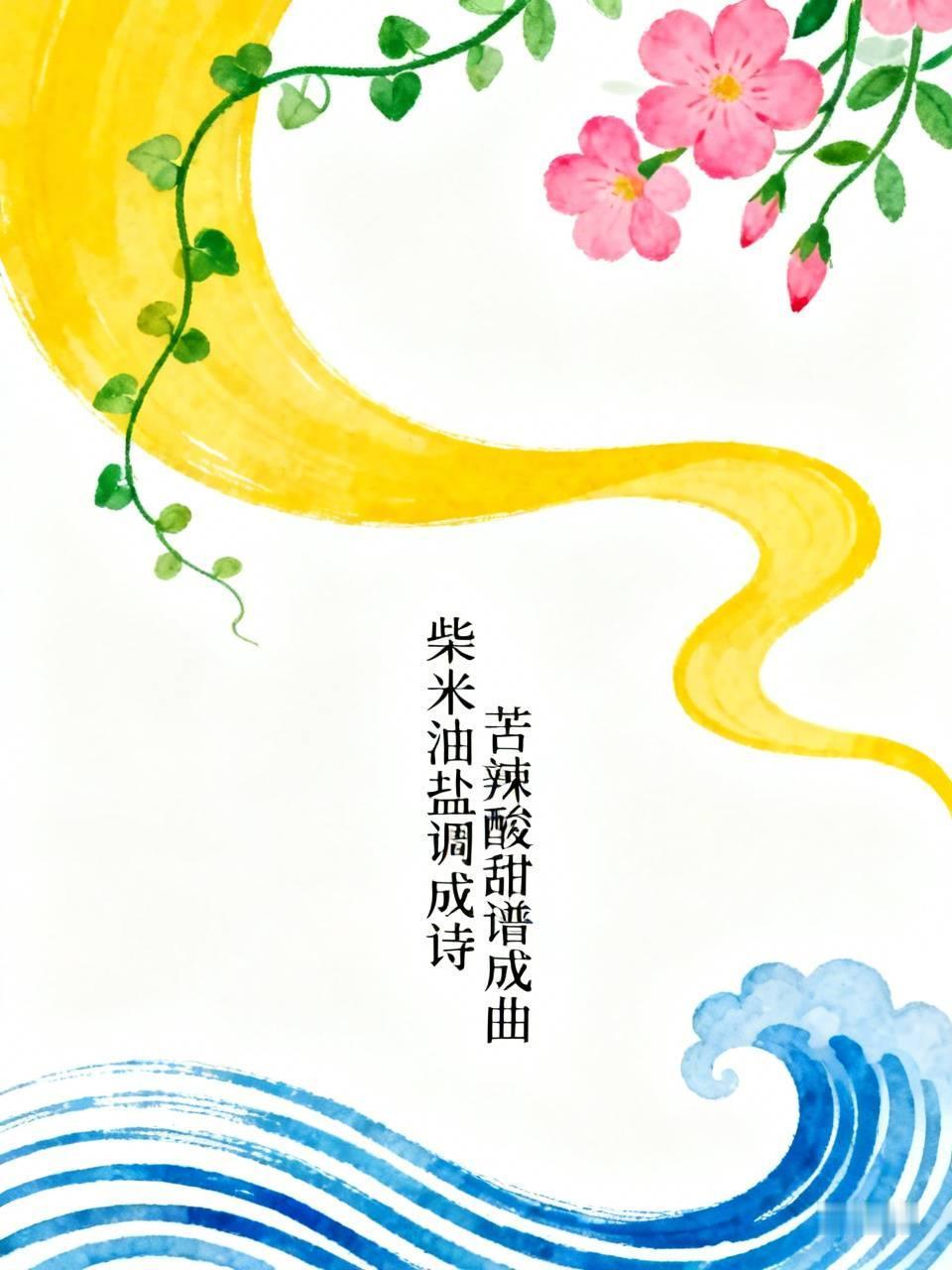 下联：苦辣酸甜谱成曲。