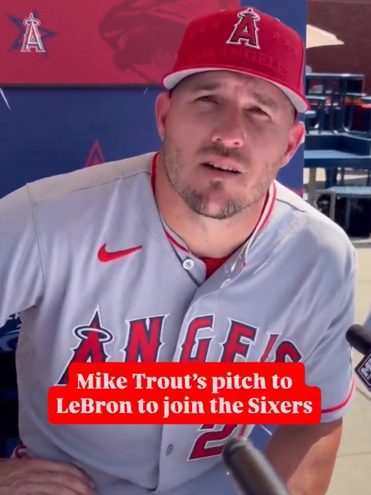 詹姆斯去哪儿的话题延伸到了棒球界，恰逢MLB全明星赛期间，好事的美国记者向棒球明