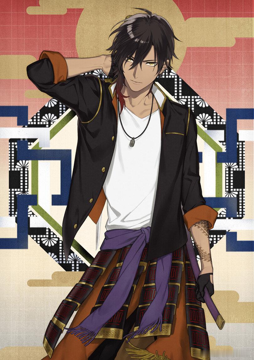 #二次元黑皮帅哥#别管我了，黑皮帅哥一出现就让人眼前一亮，而且还是二次元哦，对于