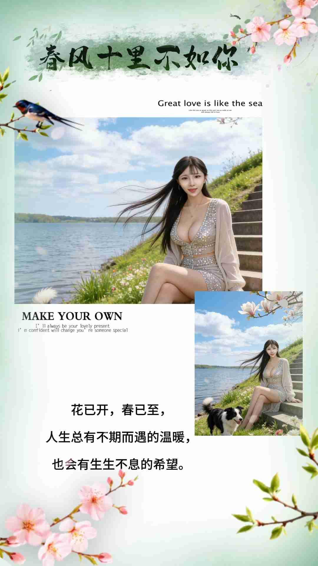 我的今日状态：💰期待暴富
我这里的天气：☀️晴天

人随春好，春与人宜！
愿我