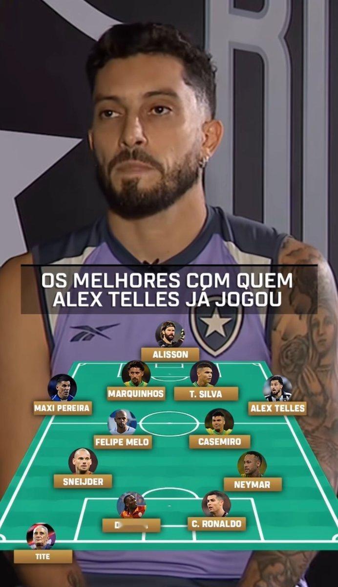 C罗 前队友特莱斯选择出了他的最佳队友十一人及教练教练：蒂特门将：阿利松后卫：马