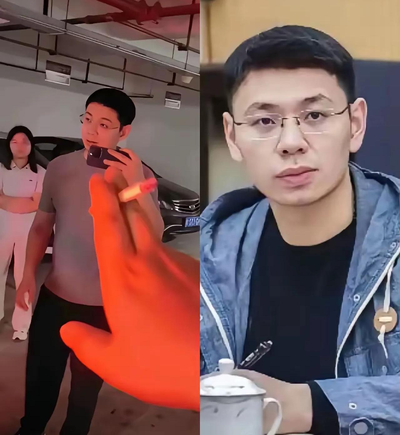 雷某在公共场合看着挺斯文的，戴着一副无框眼镜，留着短发，显着干练又稳重，谁能想到