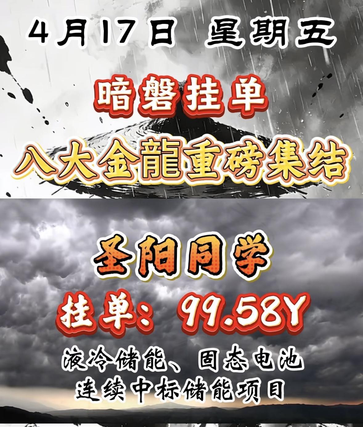 4月17日周五暗盘隔夜挂单排行榜出炉

4月17日星期五，暗盘挂单这波操作简直太