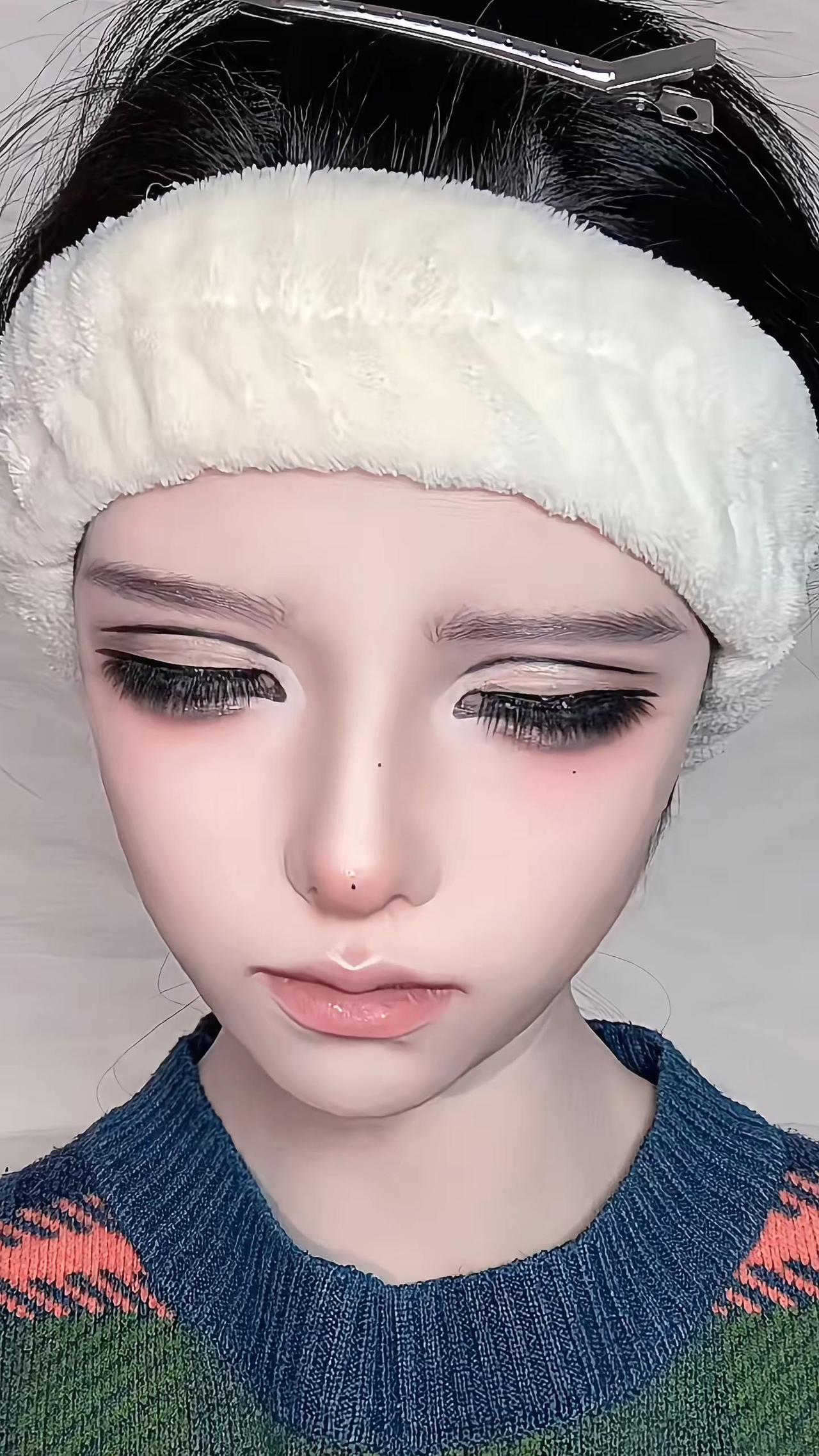 有一丢丢阴湿感的妆容