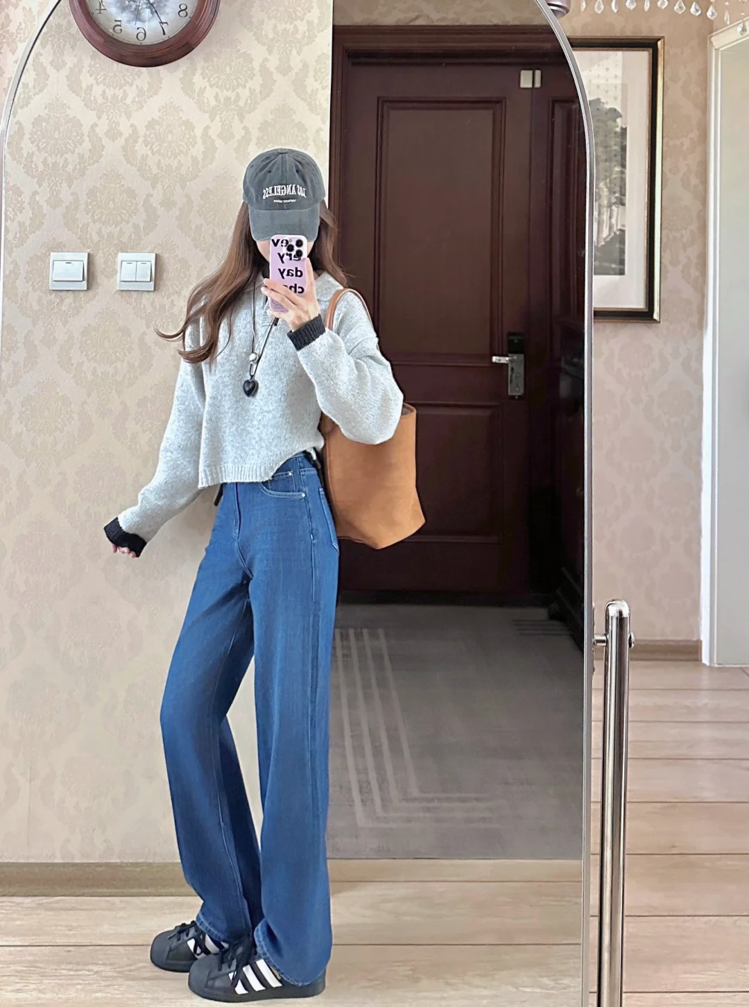 简约通勤🍂👖针织+牛仔裤