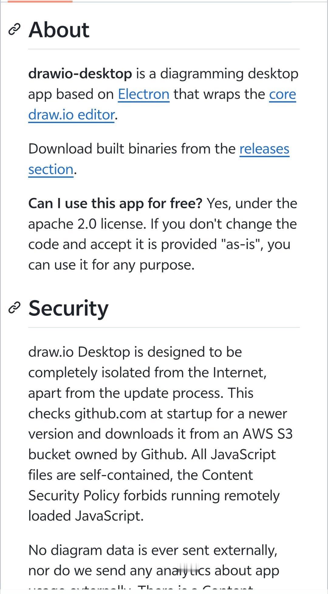 临时画流程图、结构图的时候，很多人会被专业软件劝退，不是太重就是学习成本高。di