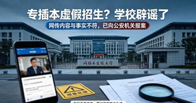 网传专插本虚假招生为谣言！东莞理工学院发声辟谣，已经报警处理