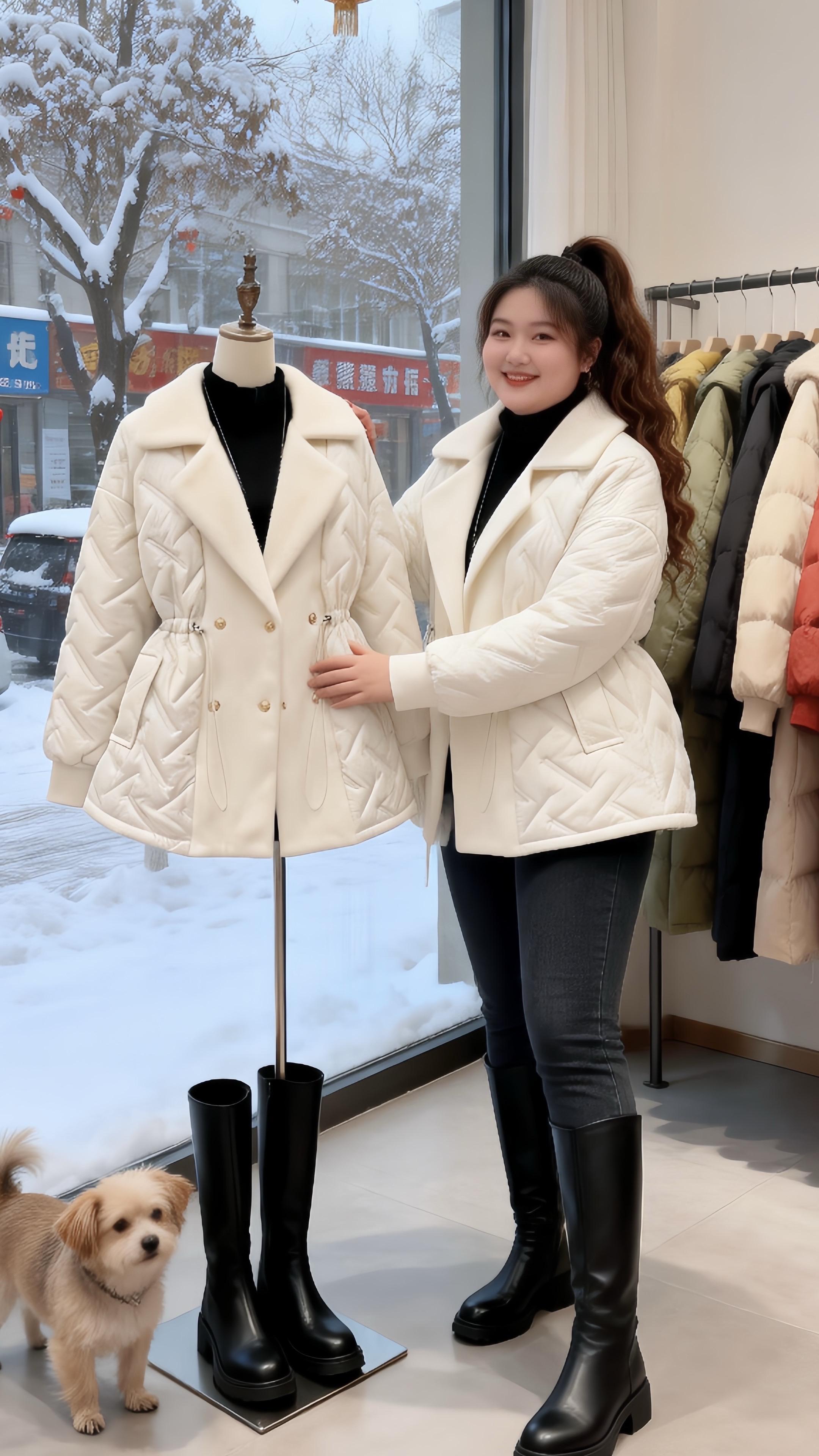 大码女装 秋冬穿搭 一键入冬穿搭显瘦穿搭保暖又好看