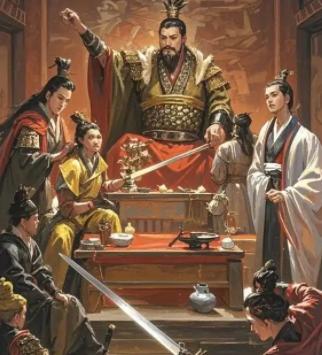 公元前206年，范增三次举起玉玦，想让项羽下定决心结果刘邦性命，项羽却始终没动，