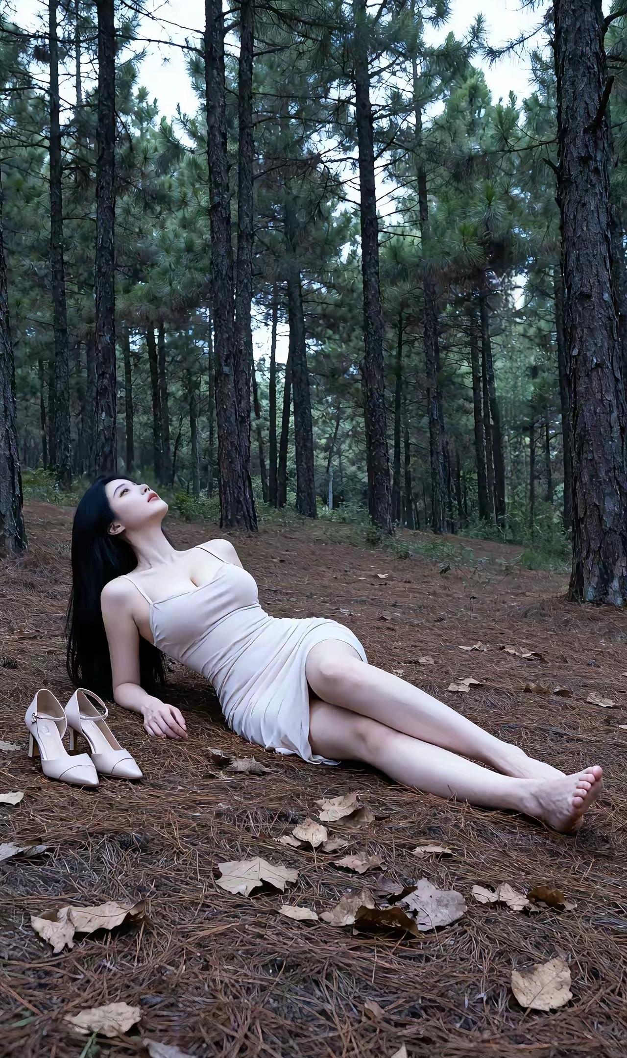 在森林中享受宁静时光，感受大自然的美好。