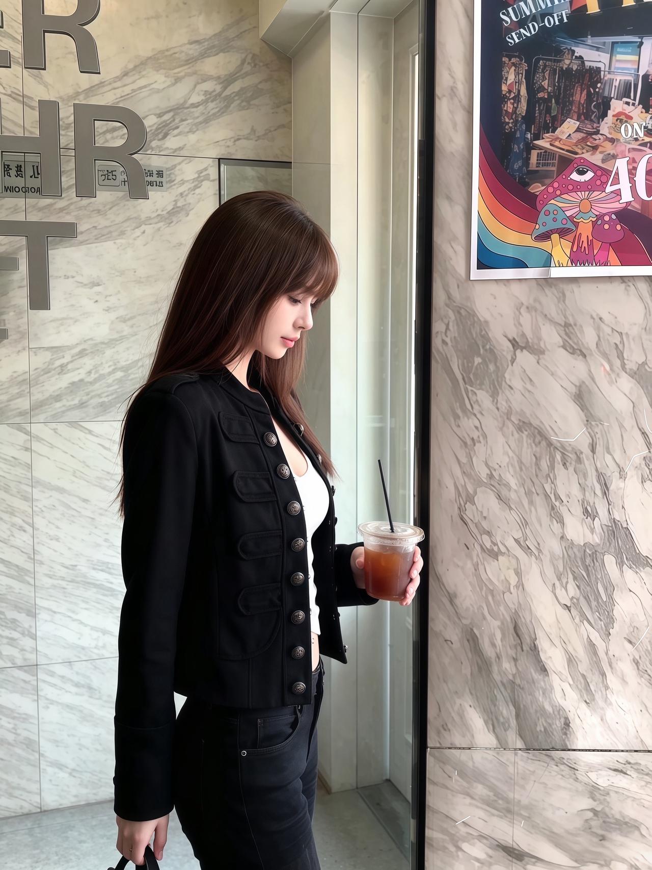 斩女穿搭 斩女酷辣女孩穿搭 甜酷感ootd 热门黑色系高级感拽姐穿搭