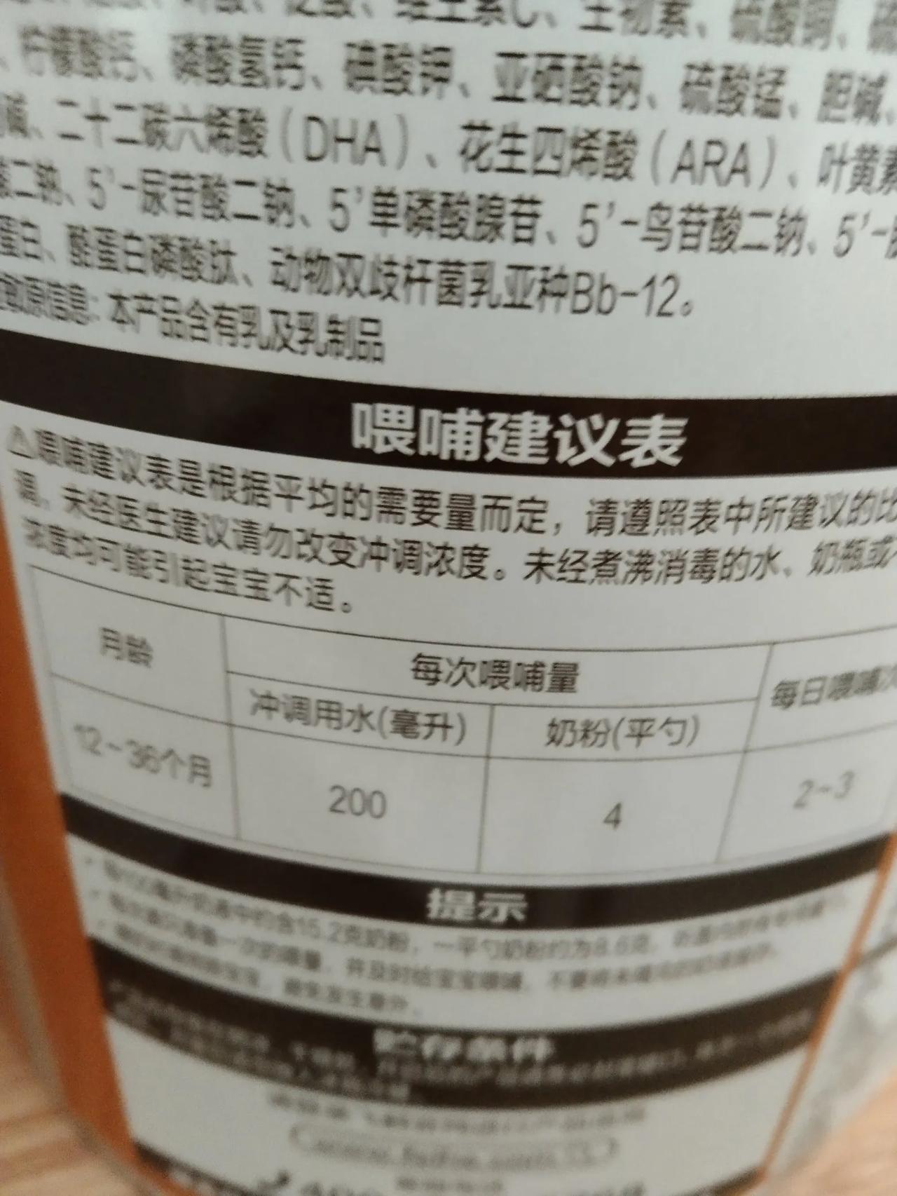 友友们，星飞帆卓睿有没有喝的？三段的奶粉，冲调比例是多少？我以前一直是30ml的