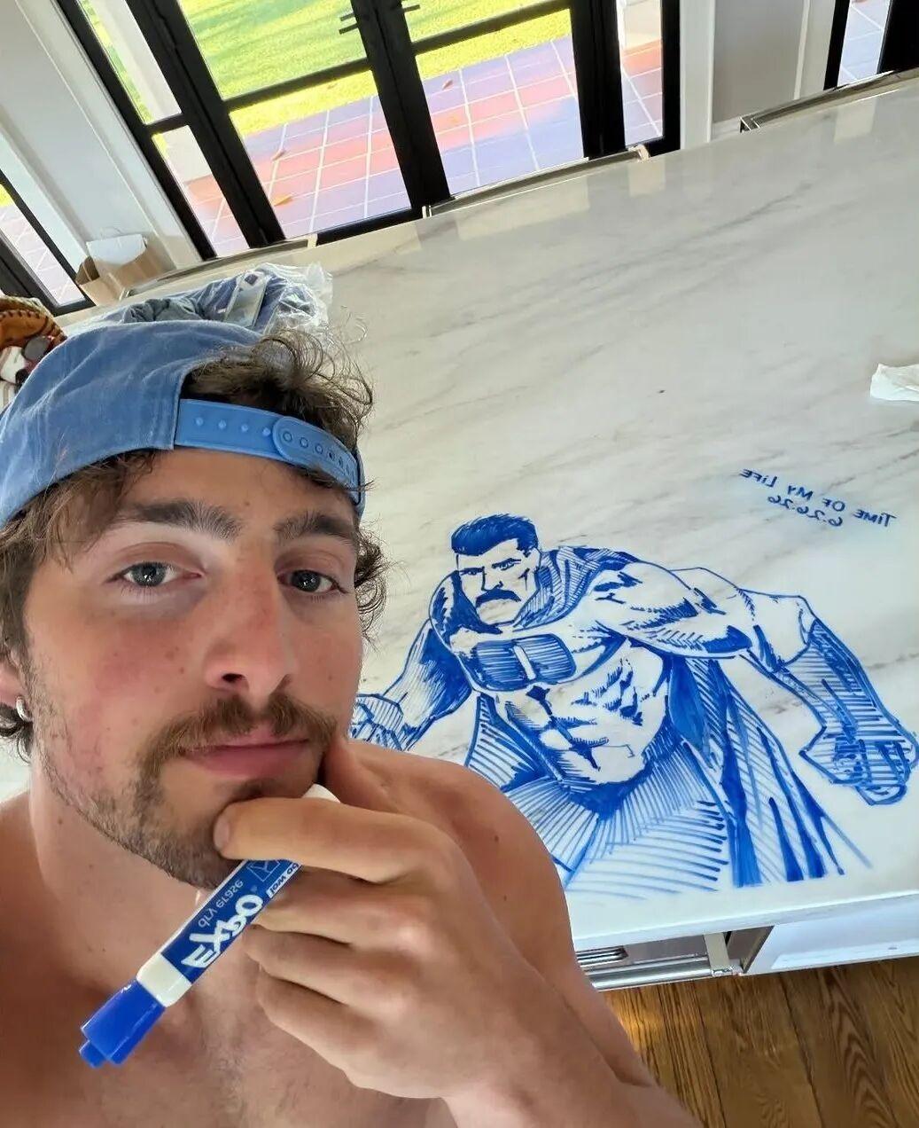 Benson Boone 又整活了！这次直接在 Instagram Storie