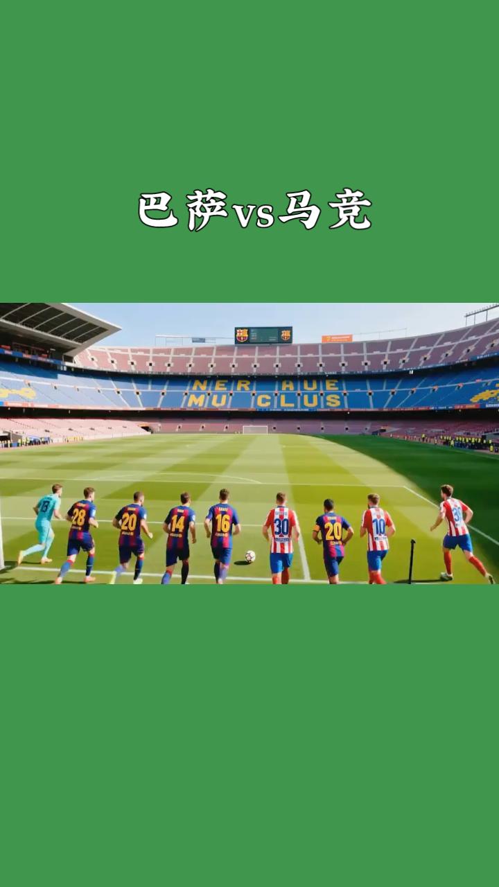 欧冠烽火：巴萨VS马竞，荣耀对决一触即发！
当欧冠的战火再度熊熊燃起，巴塞罗那与