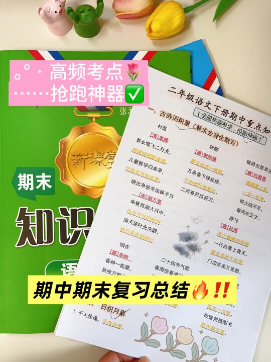 反反复复复习，二年级下册语文就这些知识点